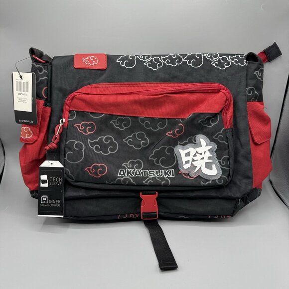 Naruto Shippuden Akatsuki Messenger Bag NEW Red Black main image 6